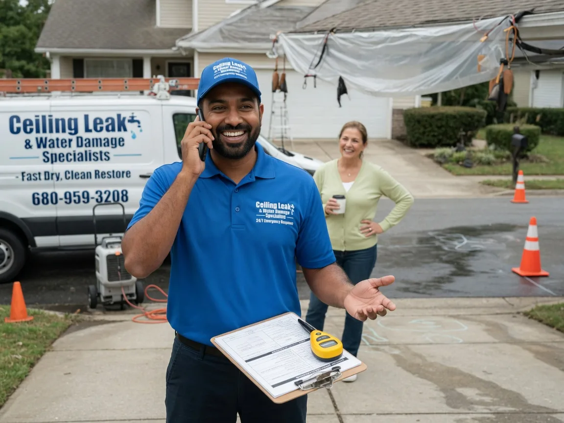 Ceiling Leak Cleanup Prue, OK FAQs